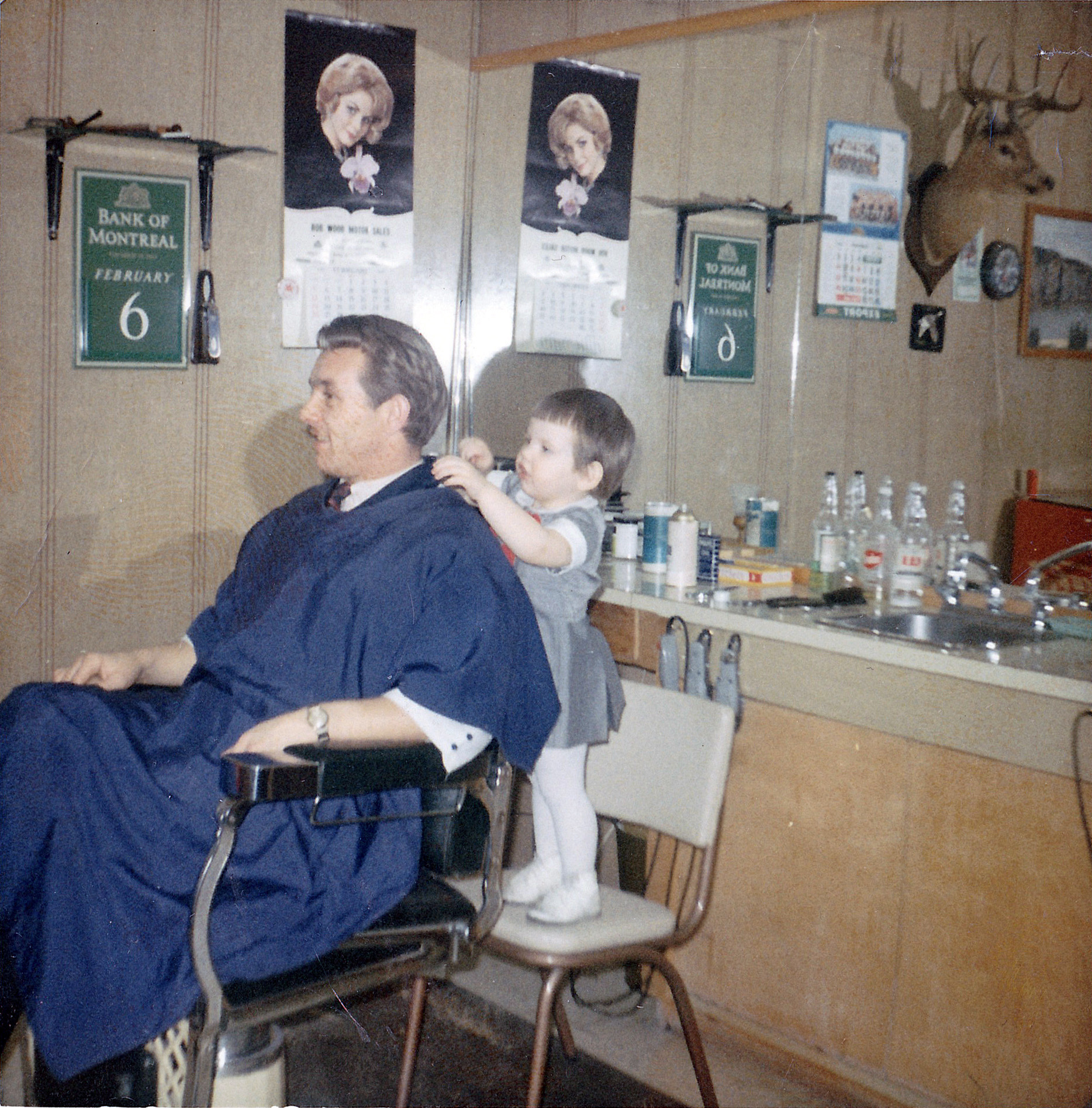 Francine with Dad in the Chair