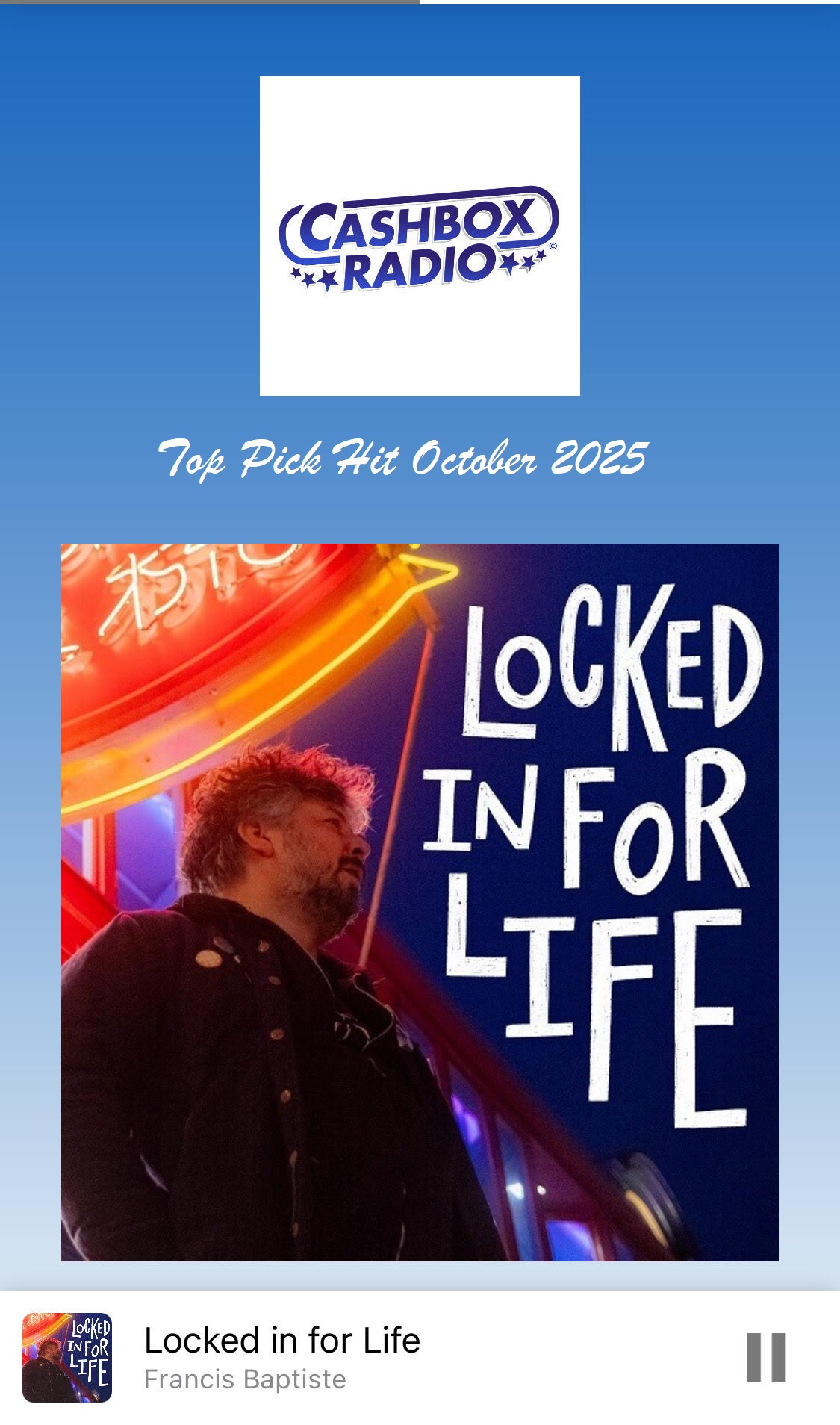 Francis Baptiste – Locked in For Life (Canada)
