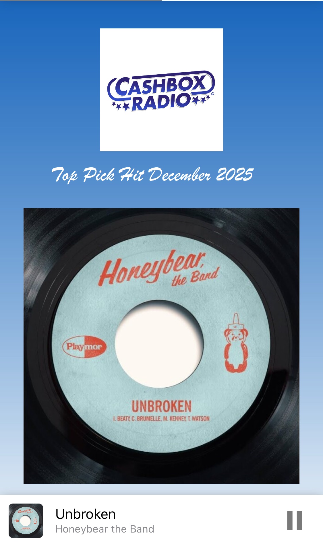 Honeybear, The Band - Unbroken