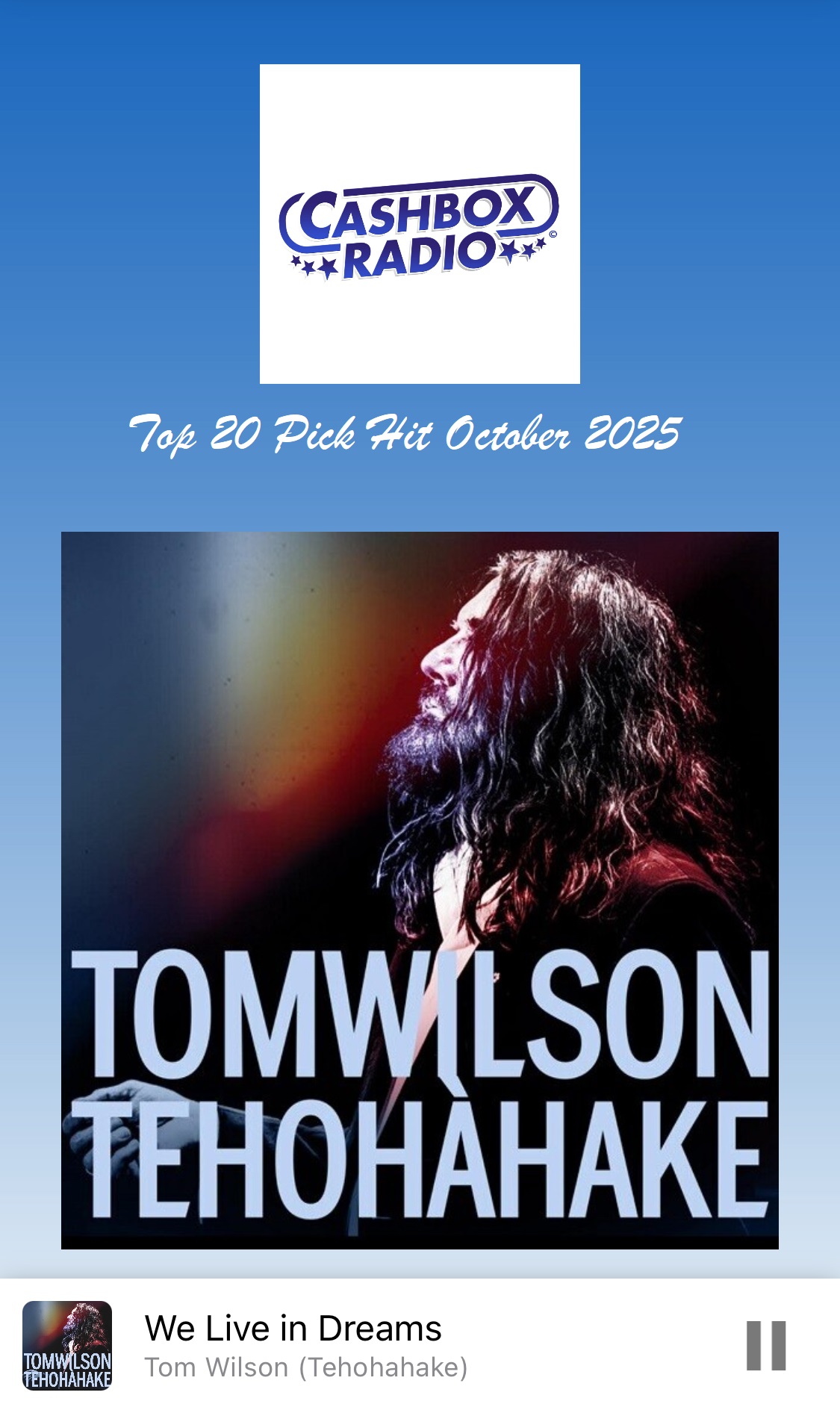Tom Wilson (Tehåhàhake) – We Live in Dreams (Canada)