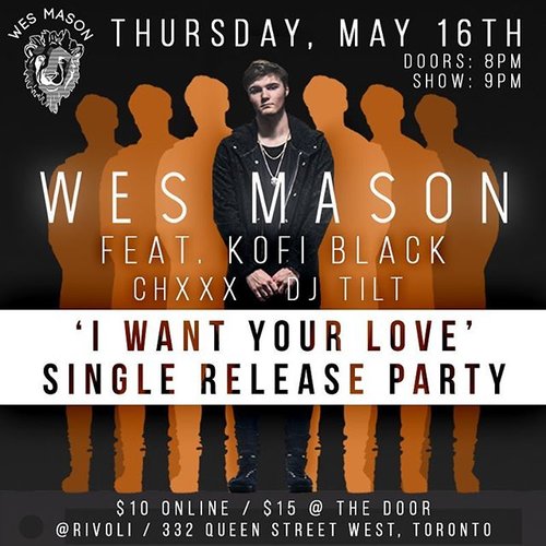 Wes Mason CD Release May 16
