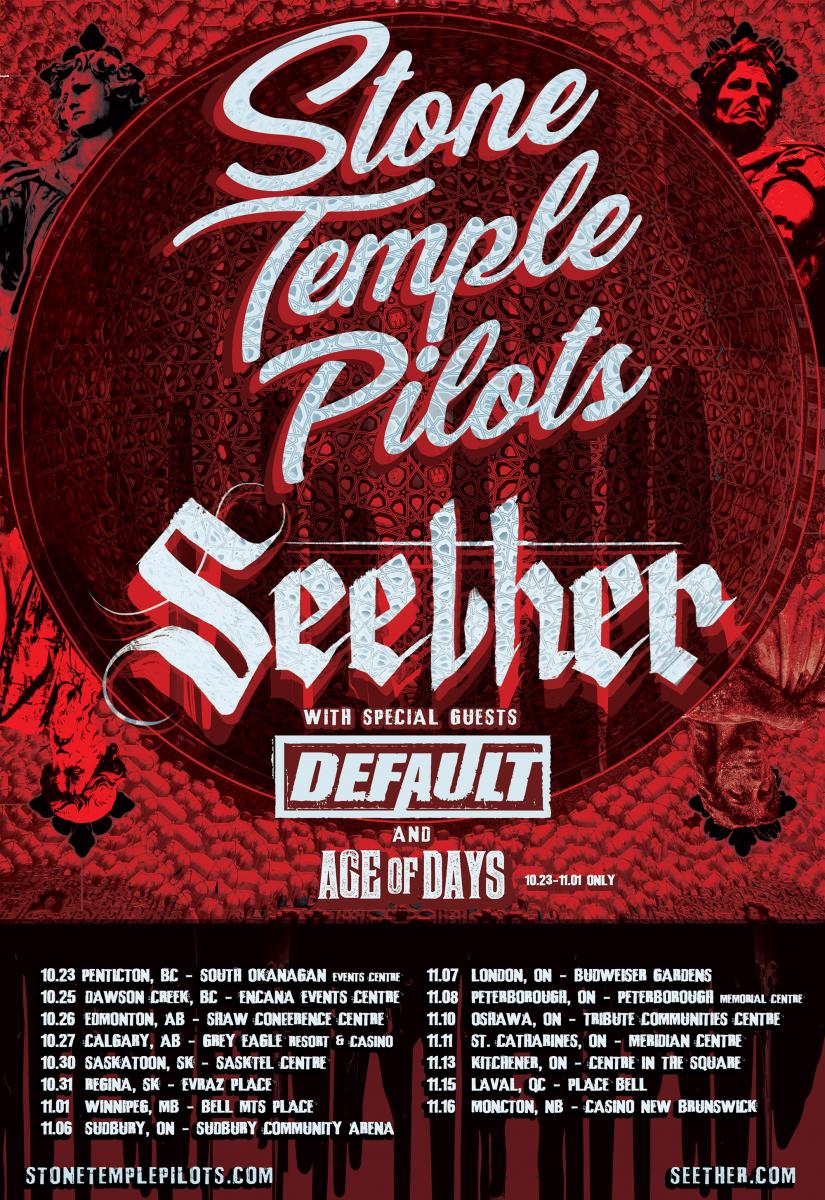 Stone Temple Pilots And Seether Announce Co-Headline Tour In Canada