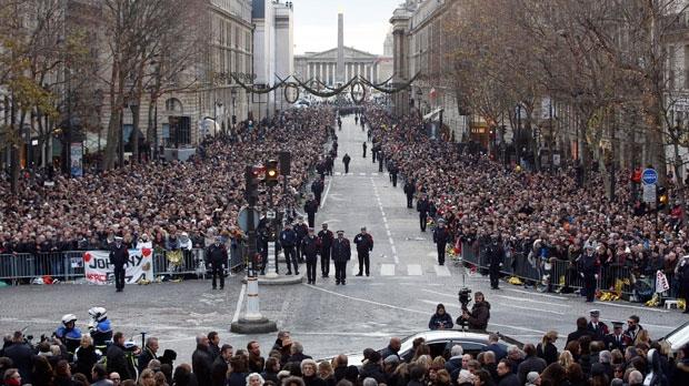 Photo: Funeral Service for Johnny Halladay in Paris, France AP PhotoThibault Camus, Pool