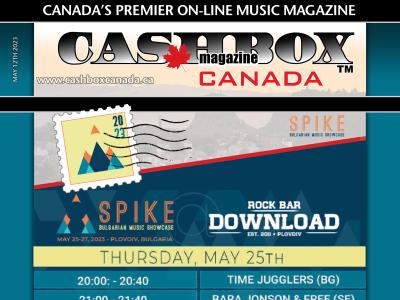 Cashbox Canada and Spike Bulgarian Music Festival Present Showcase in Plovdiv, Bulgaria